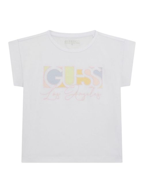 T-shirt bambina bianca GUESS | J5GI14K6YW4/G011